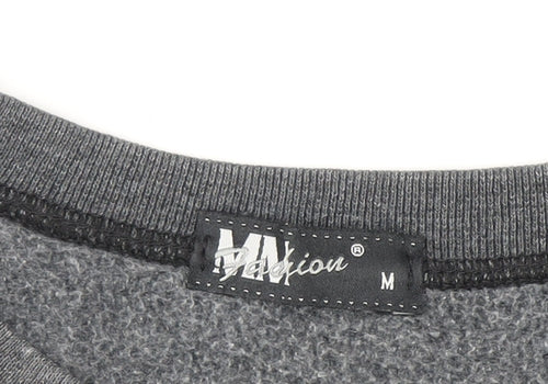 Men's MV Fexion Grey Crew Neck Pullover Sweatshirt Size M