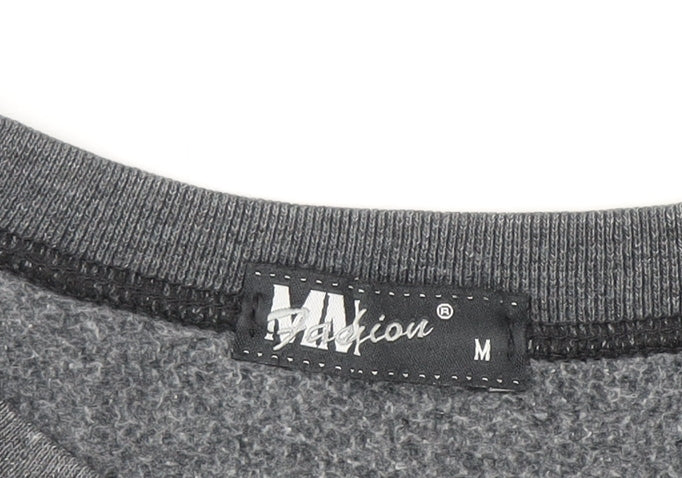 Men's MV Fexion Grey Crew Neck Pullover Sweatshirt Size M