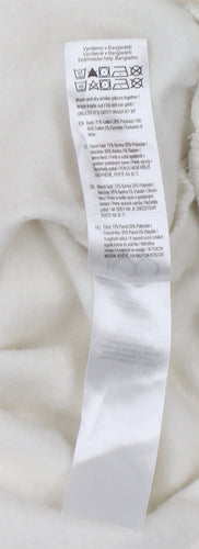 Disney Women Ivory Sweatshirt L Mickey Minnie Tinkerbell Pullover
