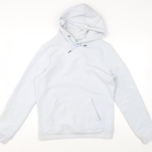 Next Women's Blue Pullover Hoodie Small Cotton Blend Soft Fleece