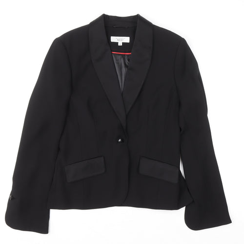 Next Women’s Black 12R Tailored Tuxedo Blazer Jacket