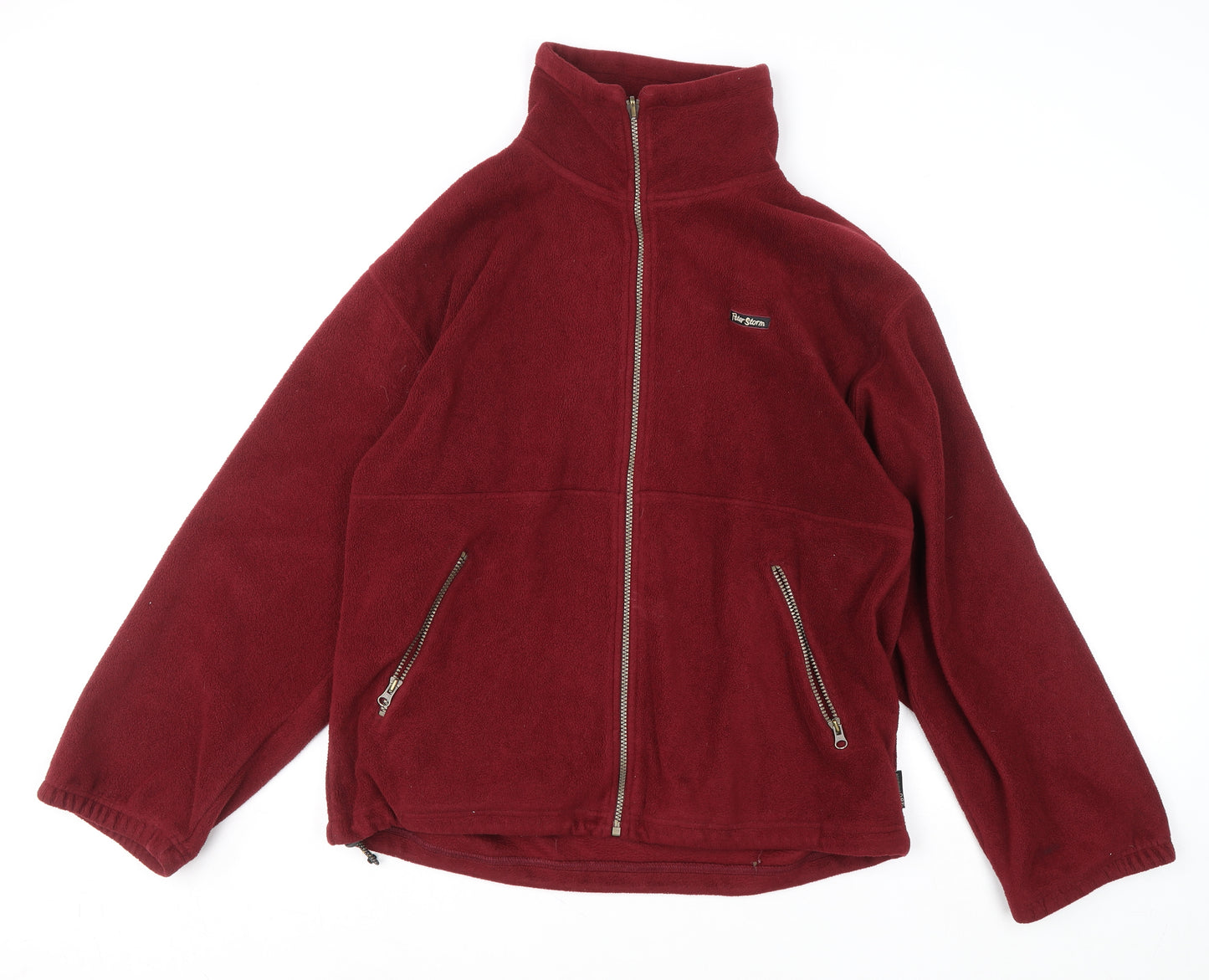 Peter Storm Men's Red Full Zip Fleece Sweatshirt Size S