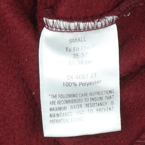 Peter Storm Men's Red Full Zip Fleece Sweatshirt Size S