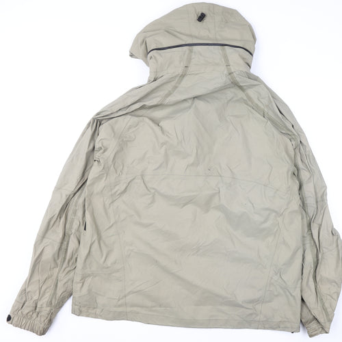 Wäfo Men's Beige Waterproof Hiking Parka Jacket 2XL Hooded Windproof
