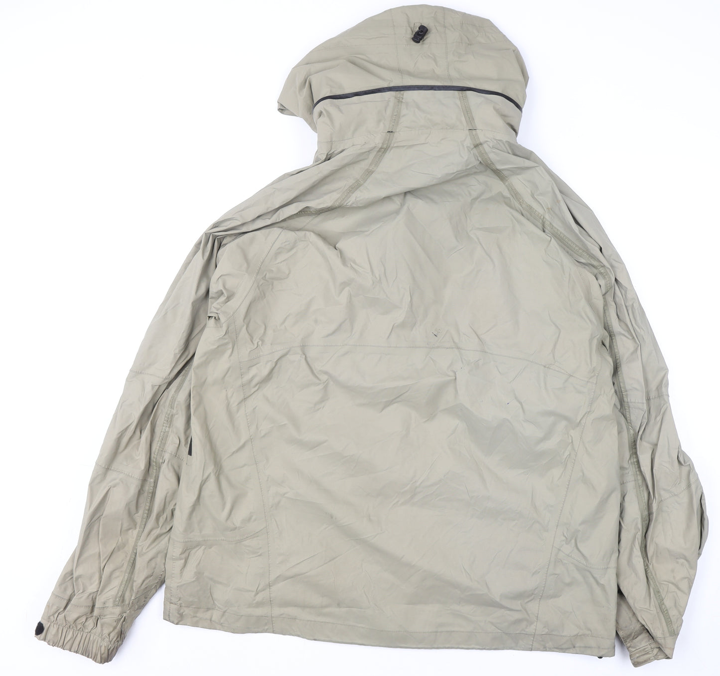 Wäfo Men's Beige Waterproof Hiking Parka Jacket 2XL Hooded Windproof