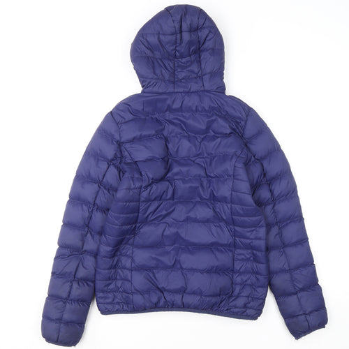Crew Clothing Women Blue Size 10 Hooded Puffer Jacket