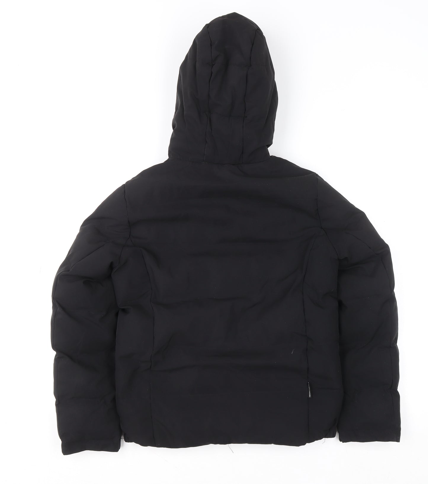 Trespass Boys Black Waterproof Hooded Puffer Jacket 9-10 Years