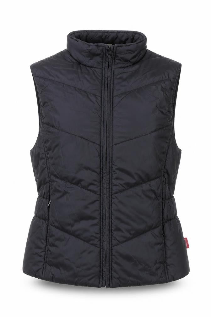 Decathlon Women's Black Puffer Waistcoat Gilet Size 8