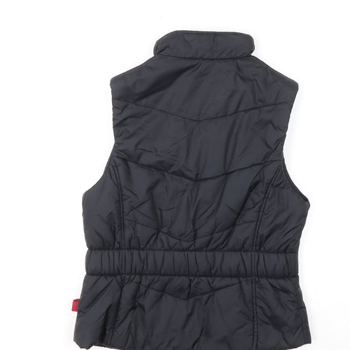 Decathlon Women's Black Puffer Waistcoat Gilet Size 8