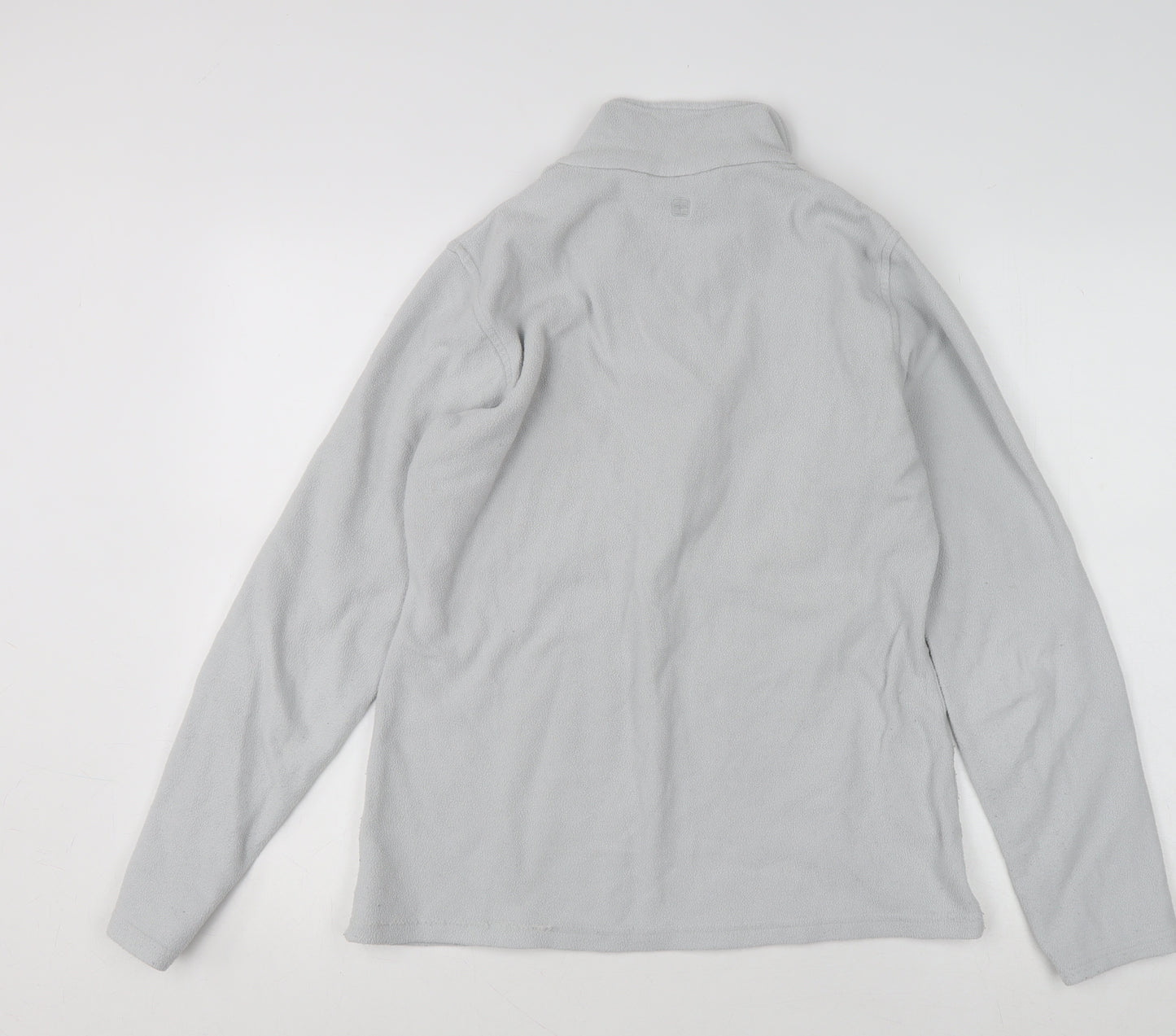 Mountain Warehouse Women Grey 1/2 Zip Fleece Pullover Sweatshirt M