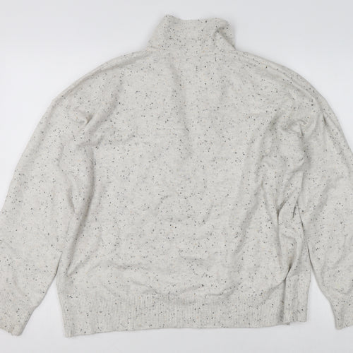 Great Plains Women's Beige Collared Knit Jumper Size 12