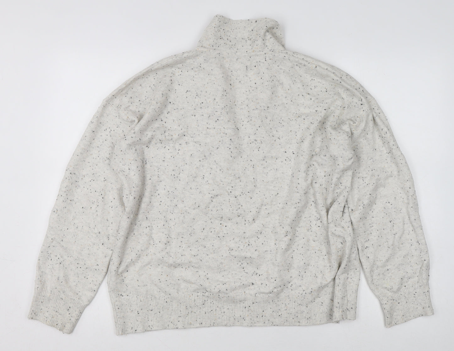 Great Plains Women's Beige Collared Knit Jumper Size 12