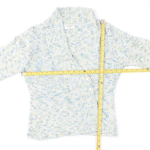 Kaliko Women’s Multicoloured Chunky Knit Cardigan Size 14 Acrylic Blend
