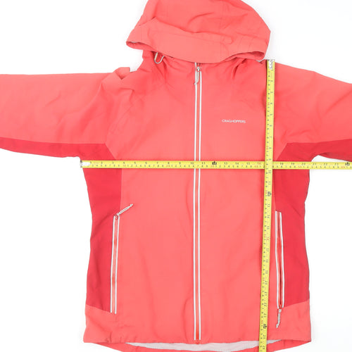 Craghoppers Women's Red Waterproof Hooded Rain Jacket UK12