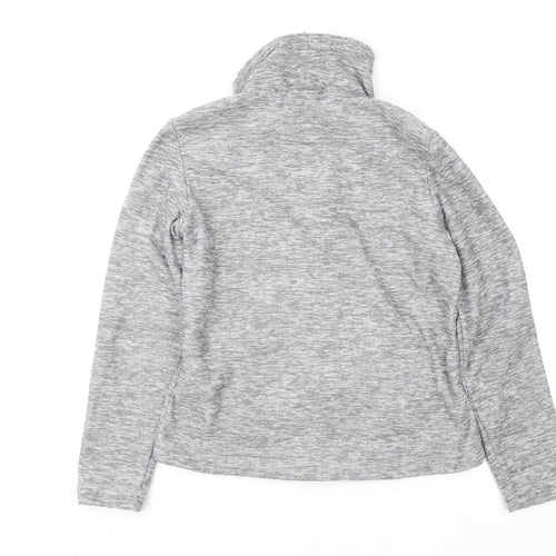 Regatta Great Outdoors Women Grey Full Zip Hoodie UK 10 Polyester Fleece
