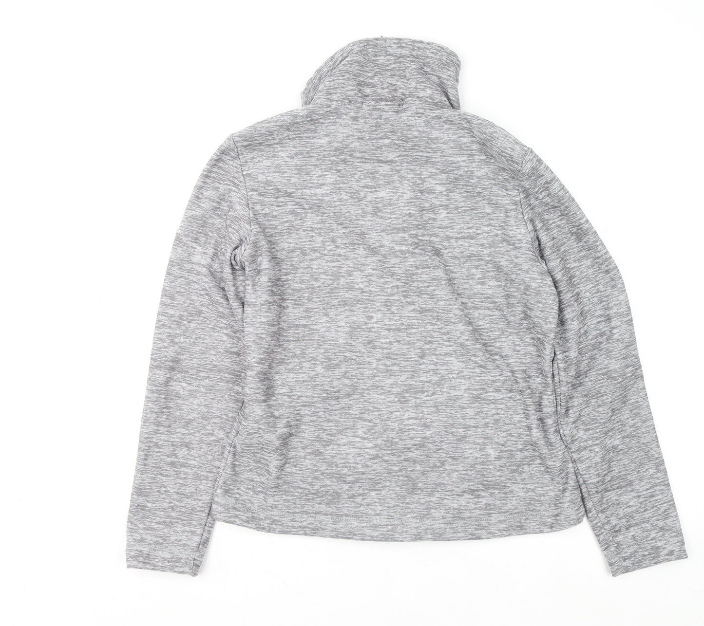 Regatta Great Outdoors Women Grey Full Zip Hoodie UK 10 Polyester Fleece