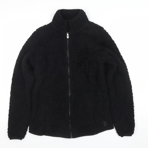 FILA Womens Black Fleece Full Zip Jacket Size M