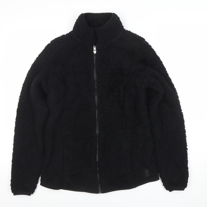 FILA Womens Black Fleece Full Zip Jacket Size M