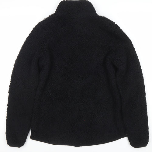 FILA Womens Black Fleece Full Zip Jacket Size M