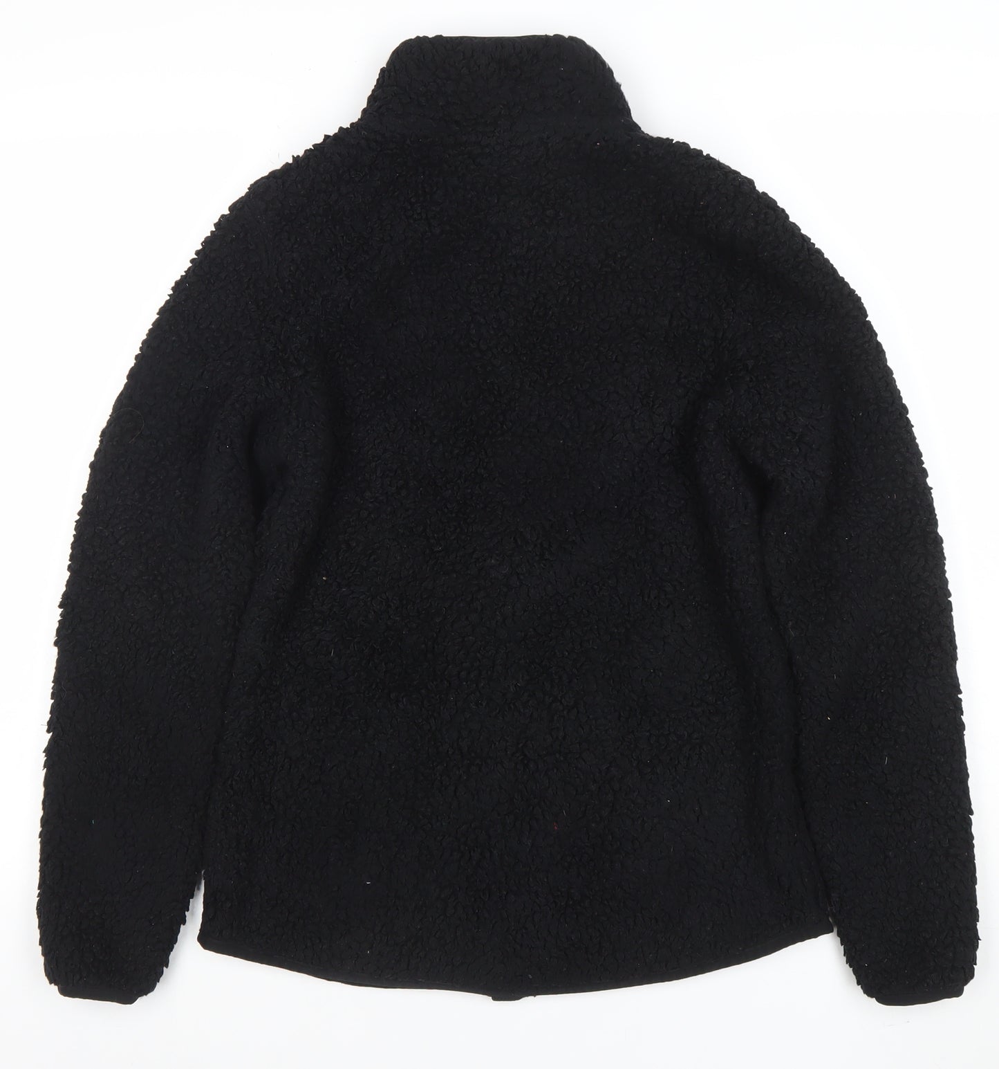 FILA Womens Black Fleece Full Zip Jacket Size M