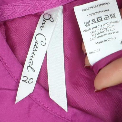 Bm Casual Women’s Pink Quilted Sleeveless Waistcoat Size L