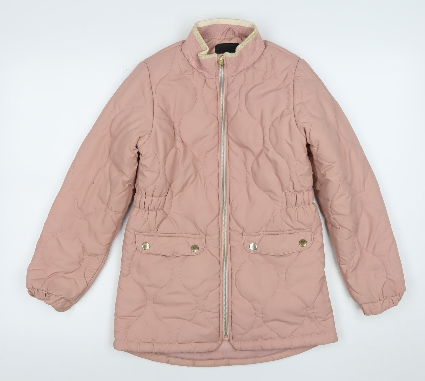 Name It Girls Pink Quilted Mid-Length Padded Jacket 10 Years