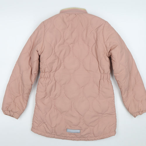 Name It Girls Pink Quilted Mid-Length Padded Jacket 10 Years