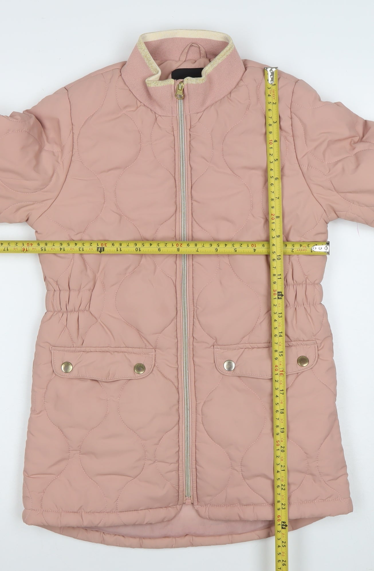 Name It Girls Pink Quilted Mid-Length Padded Jacket 10 Years