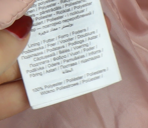 Name It Girls Pink Quilted Mid-Length Padded Jacket 10 Years