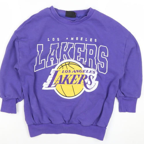 Next Girls Purple Los Angeles Lakers Pullover Sweatshirt 9 Years