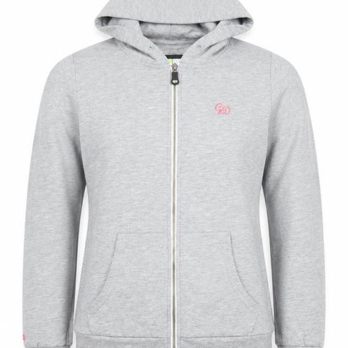Getting Dirty Women’s Grey Full Zip Hoodie Size M Cotton Blend