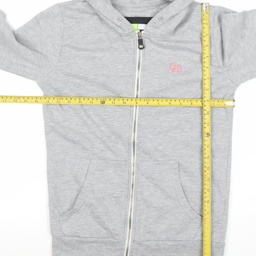 Getting Dirty Women’s Grey Full Zip Hoodie Size M Cotton Blend