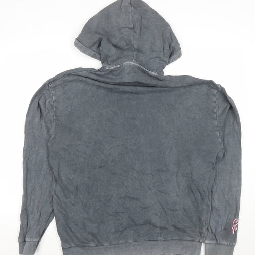 Crooked Tongues Women's Grey Pullover Hoodie Size M 100% Cotton