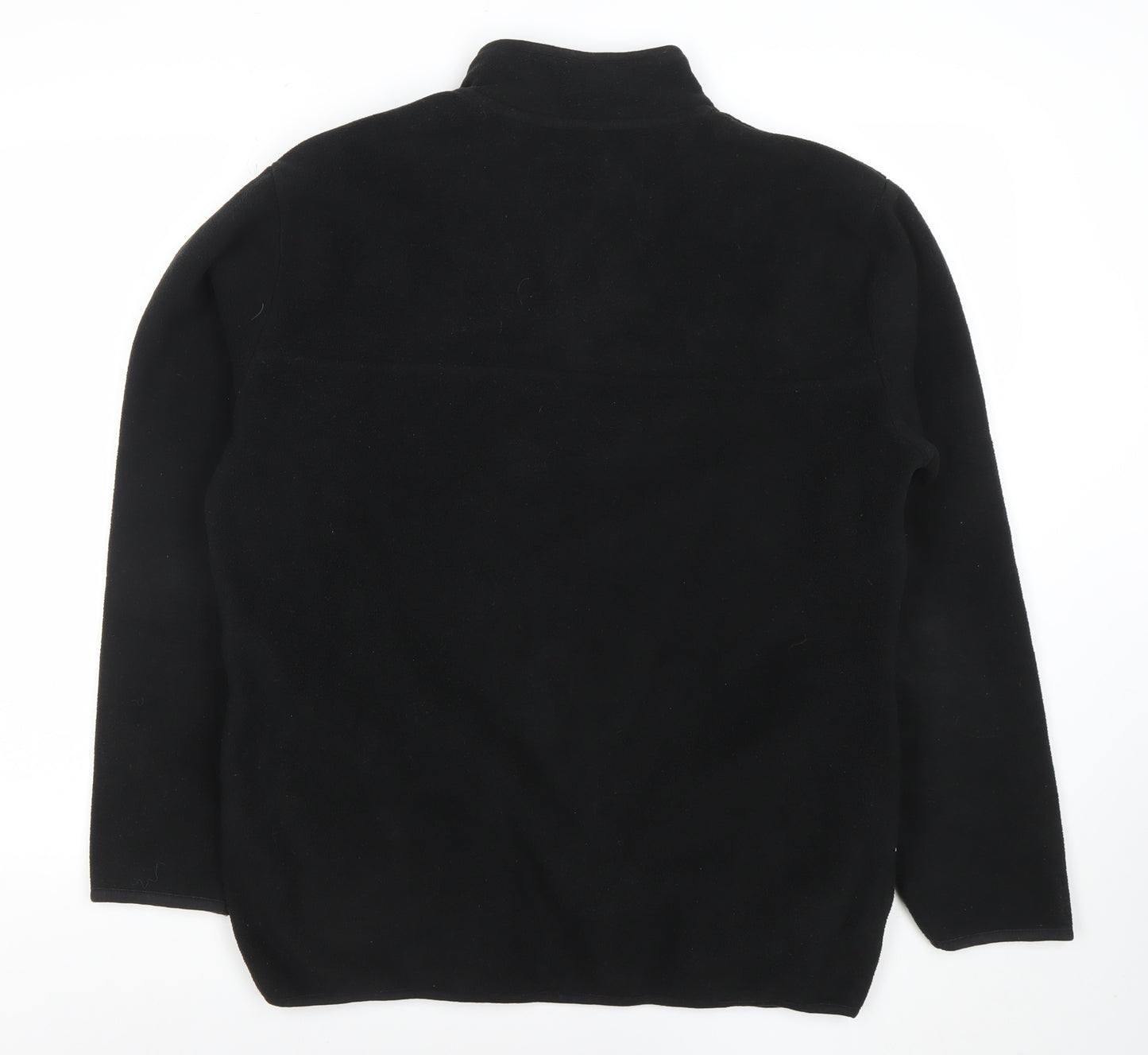 ONLY & SONS Men Black L Fleece 1/2 Zip Pullover Sweatshirt