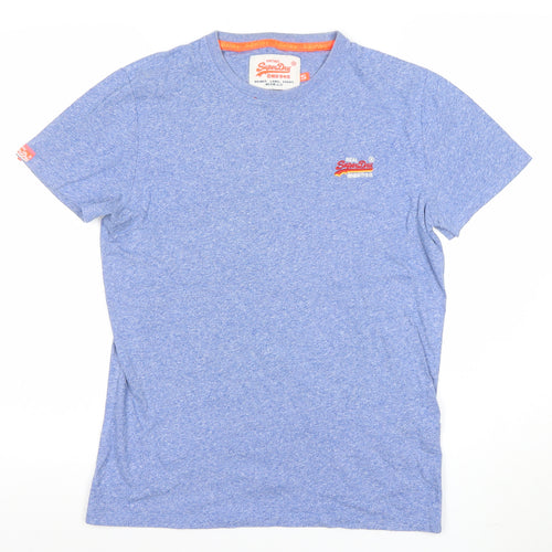 Superdry Men's Blue Crew Neck Short Sleeve T-Shirt Size S