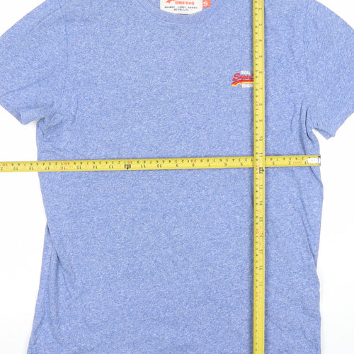 Superdry Men's Blue Crew Neck Short Sleeve T-Shirt Size S