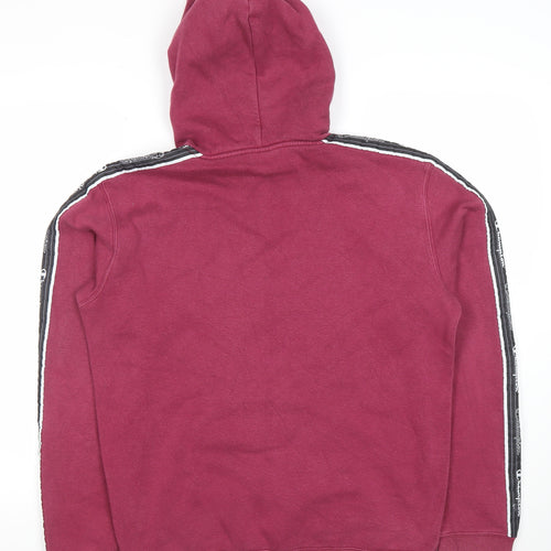 Champion Men’s Red Pullover Hoodie Medium Logo Graphic Fleece