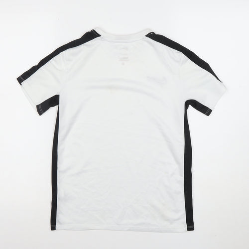 Nike Boys White Dri-FIT Mesh Sports T-Shirt Size 10-11 Years