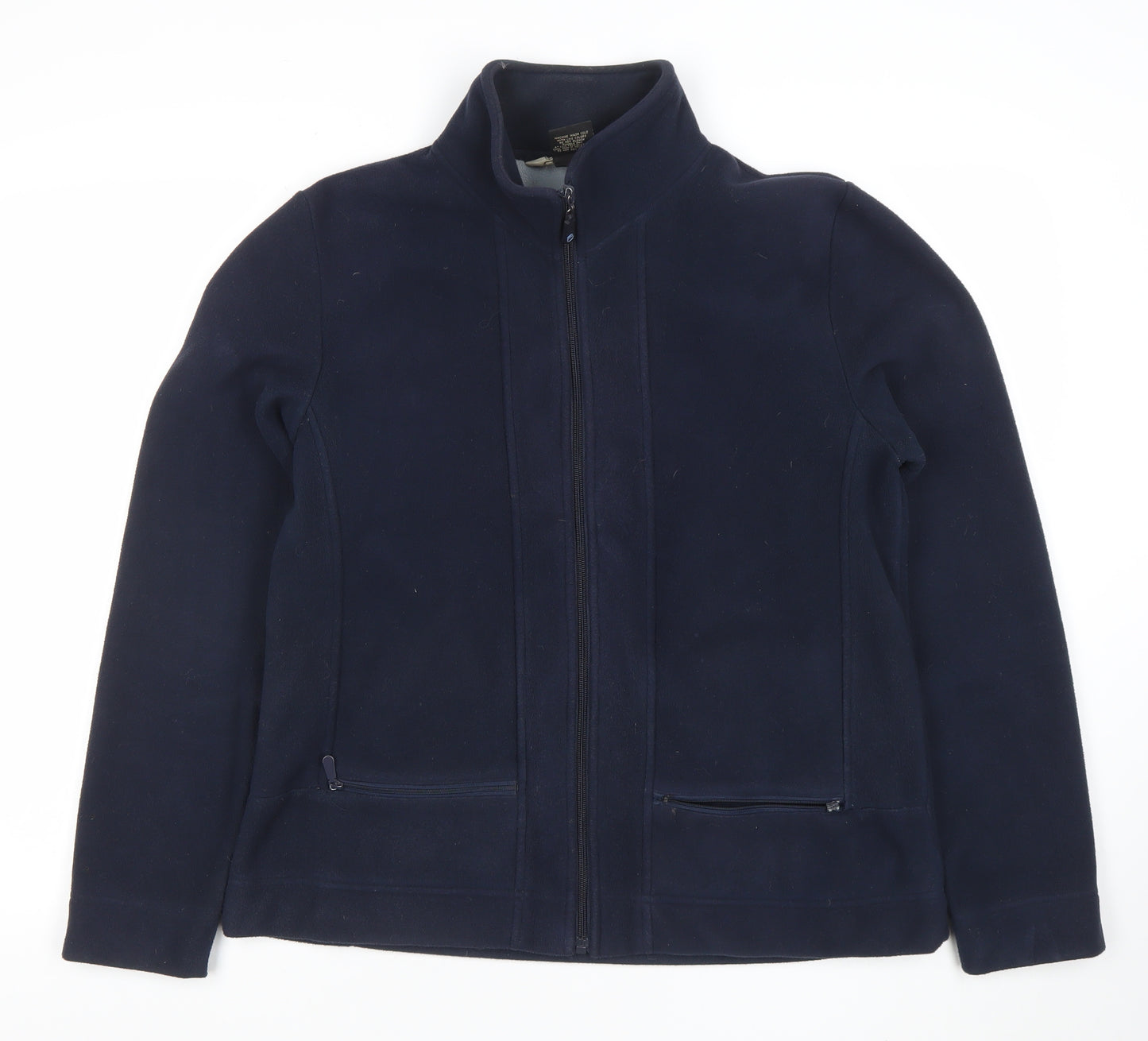 B.C. Clothing Women's Blue Fleece Full Zip Jacket Size L