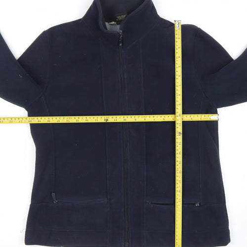 B.C. Clothing Women's Blue Fleece Full Zip Jacket Size L