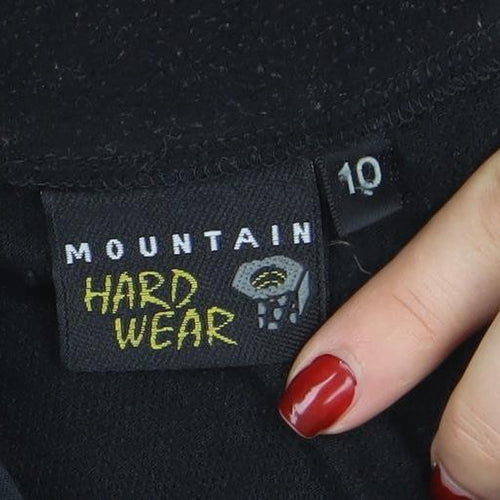 Mountain Hardwear Womens Black Softshell Jacket Size 10 Windproof