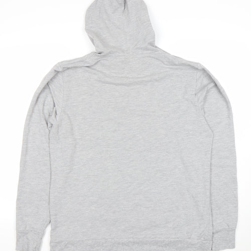Altitude Mens Grey Pullover Hoodie M Graphic Print Outdoor Style