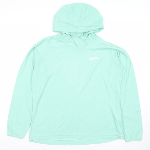 Regatta Women Mint Green Size 14 Hooded Pullover Sweatshirt