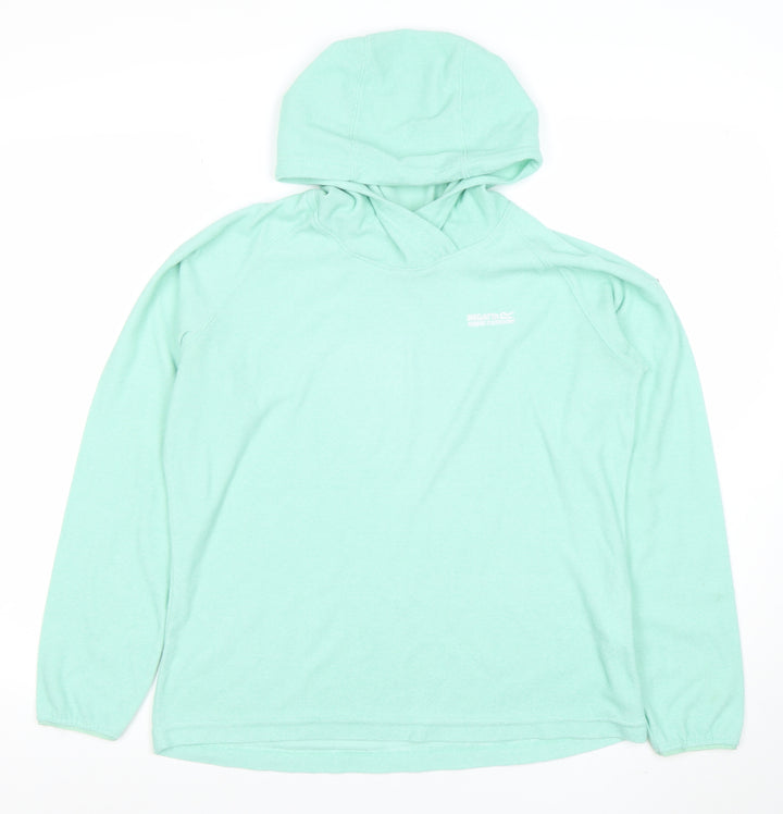 Regatta Women Mint Green Size 14 Hooded Pullover Sweatshirt