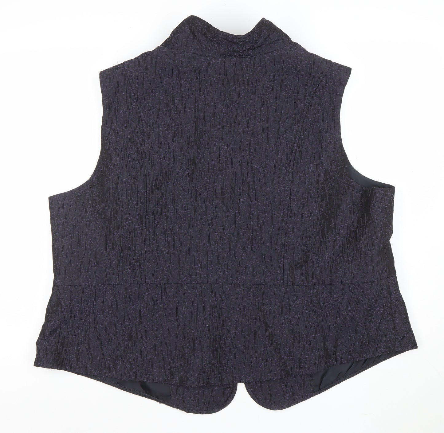 Simonton Says Women Black 2XL Lined Zip Waistcoat