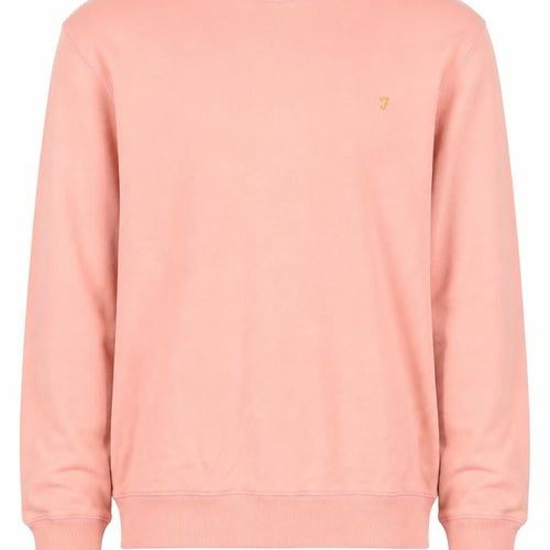 Farah Men's Pink Organic Cotton Crew Neck Sweatshirt Size L