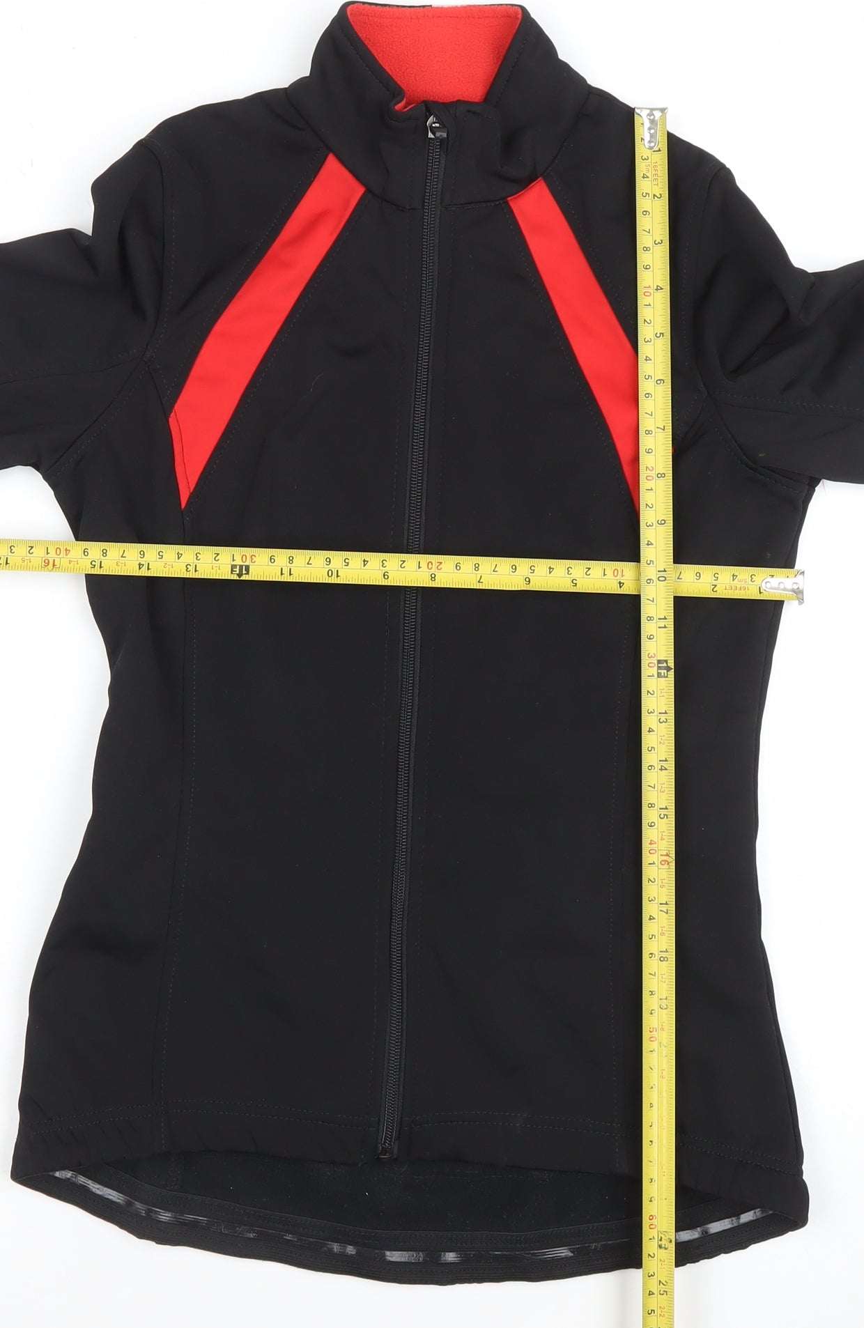 Crane Women's Black Softshell Reflective Sports Jacket Size 10