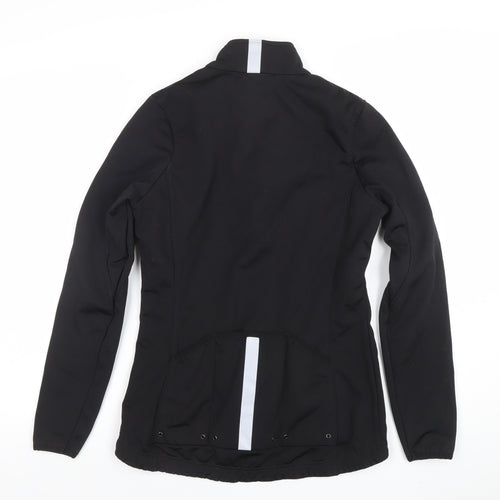 Crane Women's Black Softshell Reflective Sports Jacket Size 10
