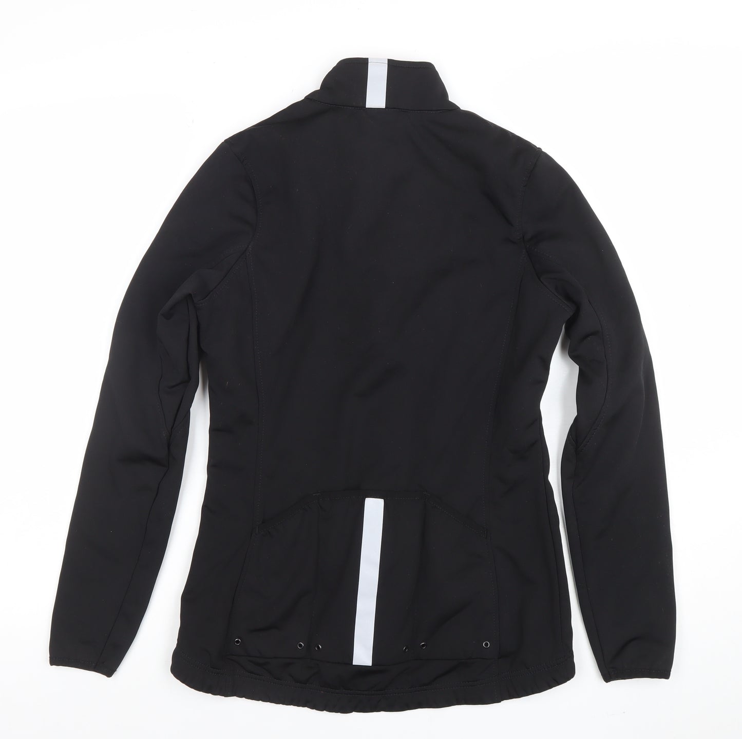 Crane Women's Black Softshell Reflective Sports Jacket Size 10