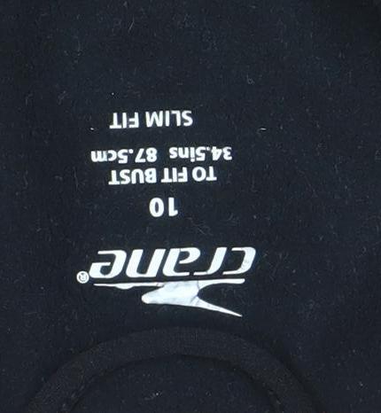 Crane Women's Black Softshell Reflective Sports Jacket Size 10